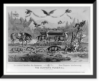 Le convoi fun&egrave;bre du chasseur. Des y&auml;gers leichenzug. The hunter's funeral;, Historic Print