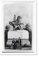 Historic Framed Print, Washington - Eques - Statue of Gen. Washington,  17-7/8" x 21-7/8"