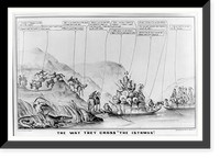 Historic Framed Print, The way they cross the isthmus"",  17-7/8" x 21-7/8"