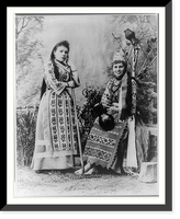 Historic Framed Print, Peasant women in native dress of Little Russia (old),  17-7/8" x 21-7/8"