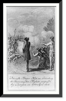 Das erste B&uuml;rger Blut, zu Gr&uuml;ndung der Americanischen Freyheit, vergossen bey Lexington am 19ten April 1775.D. Chodowiecki inv. et del. ; D. Berger sculpsit 1784. Classic, Vintage Print
