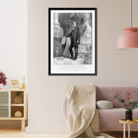 Hon. Charles Sumner - the great senator and statesman, the champion of civil and political equality - born January 6th 1811, died March 11th 1874, Vintage Print