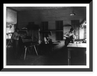 Historic Framed Print, [Carlisle Indian School, Carlisle, Pa. Carriage shop],  17-7/8" x 21-7/8"