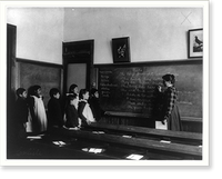 Historic Framed Print, [Carlisle Indian School, Carlisle, Pa. Classroom scene],  17-7/8" x 21-7/8"