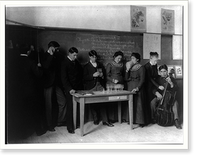 Historic Framed Print, [Carlisle Indian School, Carlisle, Pa. Classroom experiment in physics],  17-7/8" x 21-7/8"