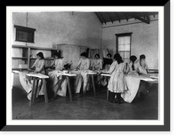 Historic Framed Print, [Carlisle Indian School, Carlisle, Pa. Ironing class],  17-7/8" x 21-7/8"