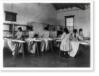 Historic Framed Print, [Carlisle Indian School, Carlisle, Pa. Ironing class],  17-7/8" x 21-7/8"