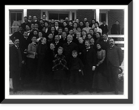 Historic Framed Print, [Carlisle Indian School, Carlisle, Pa. Faculty(?) in a group],  17-7/8" x 21-7/8"