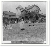 Historic Framed Print, Oak Knoll Farm House, near Napa, Napa Co.,  17-7/8" x 21-7/8"