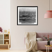 Historic Framed Print, General view - mission and convent at Santa Cruz,  17-7/8" x 21-7/8"