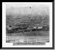 Historic Framed Print, View from Spring Valley Reservoir - Market St. looking East, San Francisco,  17-7/8" x 21-7/8"