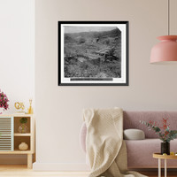 Historic Framed Print, Hydraulic Mining - The Sand Box,  17-7/8" x 21-7/8"