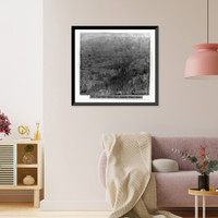 Historic Framed Print, View from Carson Spur, Amador Wagon Road,  17-7/8" x 21-7/8"
