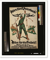 Historic Framed Print, Alles fuumlrs Vaterland! Alles fuumlr die Freiheit!,  17-7/8" x 21-7/8"