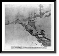 Snow Plow of the Central Pacific R.R. Company - Near Cisco, Vintage Poster