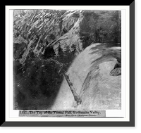 Historic Framed Print, The top of the Vernal Fall, Yosemite Valley - near view. Mariposa County,  17-7/8" x 21-7/8"