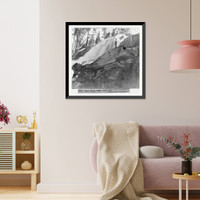 Historic Framed Print, Upper Eagle Falls.  side view - Western Shore Lake Tahoe,  17-7/8" x 21-7/8"
