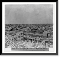 Sacramento City from the new Capitol Bldg. looking North. 9th Street at the right, Antique Wall Art