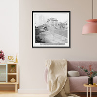 Historic Framed Print, The Denman Grammar School, Bush Street, San Francisco,  17-7/8" x 21-7/8"