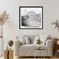 Historic Framed Print, The Denman Grammar School, Bush Street, San Francisco,  17-7/8" x 21-7/8"