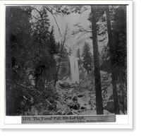 Historic Framed Print, The Vernal Fall, 350 feet high, Yosemite Valley, Mariposa County,  17-7/8" x 21-7/8"