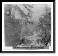 Historic Framed Print, View in the Canyon below the Vernal Fall - Yosemite Valley, Mariposa County,  17-7/8" x 21-7/8"