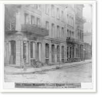 Chinese Mercantile Houses, Dupont Street, San Francisco, Antique Poster