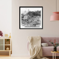 Historic Framed Print, The Bottling Establishment of the Napa Soda Springs, Napa County,  17-7/8" x 21-7/8"