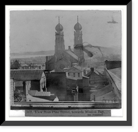 View from Pine Street, towards Mission Bay, San Francisco Classic, Historic Reproduction