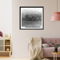 Historic Framed Print, Van Sickle's Stable and Corral, Carson Valley,  17-7/8" x 21-7/8"