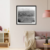 Historic Framed Print, San Francisco, from Corner of 2nd and Folsom Streets,  17-7/8" x 21-7/8"