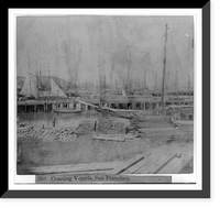 Coasting Vessels, San Francisco, Vintage Print