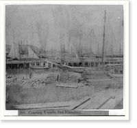 Coasting Vessels, San Francisco, Vintage Print