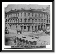 Wells, Fargo and Company's Ex. Office, San Francisco, corner Montgomery and California Streets Classic, Vintage Print