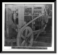 Historic Framed Print, Interior of Buckeye Quartz Mill, Washoe City,  17-7/8" x 21-7/8"