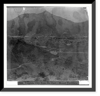 Historic Framed Print, Virginia City from the East. Mount Davidson,  17-7/8" x 21-7/8"