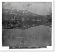Historic Framed Print, View on Donner Lake - Coldwater Gap,  17-7/8" x 21-7/8"