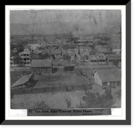 Historic Framed Print, San Jos&eacute;, from Convent Notre Dame, looking South-East,  17-7/8" x 21-7/8"