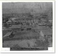 Historic Framed Print, San Jos&eacute;, from Convent Notre Dame, looking South-East,  17-7/8" x 21-7/8"