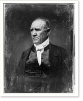 Historic Framed Print, [Sam Houston, half-length portrait, three-quarters to the left, in civilian dress, clean shaven],  17-7/8" x 21-7/8"