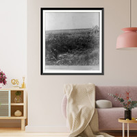 Historic Framed Print, Well by the wayside near Locompton, Kansas, 338 miles west of St. Louis, Mo.,  17-7/8" x 21-7/8"