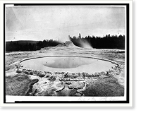 Historic Framed Print, [Crater of the Castle Geyser],  17-7/8" x 21-7/8"