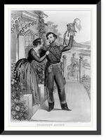 Historic Framed Print, Soldier's adieu.lith. & pub. by J. Baillie, N.Y.,  17-7/8" x 21-7/8"