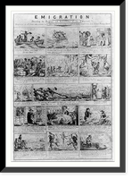 Emigration. Detailing the progress and vicissitudes of an emigrant.C.J. Grant, invent. del. & lith, Historic Reproduction