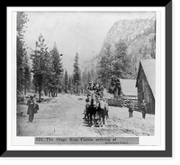 The Stage from Carson arriving at Strawberry Valley, Historic Reproduction