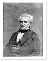 Historic Framed Print, [Unidentified man, half-length portrait, three-quarters to the left],  17-7/8" x 21-7/8"