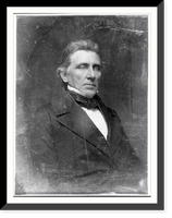 Historic Framed Print, [William McKendree Gwin, half-length portrait, three-quarters to the right],  17-7/8" x 21-7/8"