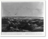 Vereinigung des Jellow-stone flusses mit dem Missouri. R&eacute;union de la rivi&egrave;re Pierre Jaune avec le Missouri Classic, Vintage Wall Art