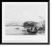 Historic Framed Print, Mih-tutta-Hangkusch. Mandan Dorf. Village Mandan. A Mandan village,  17-7/8" x 21-7/8"