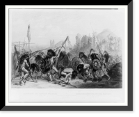 Historic Framed Print, Bison dance of the Mandan Indians in front of their medicine lodge. In Mihtutta-Hankush,  17-7/8" x 21-7/8"